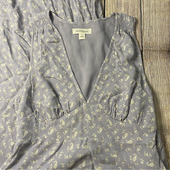 Treasure & Bond Lilac Floral Maxi Dress Purple - Picture 3 of 6